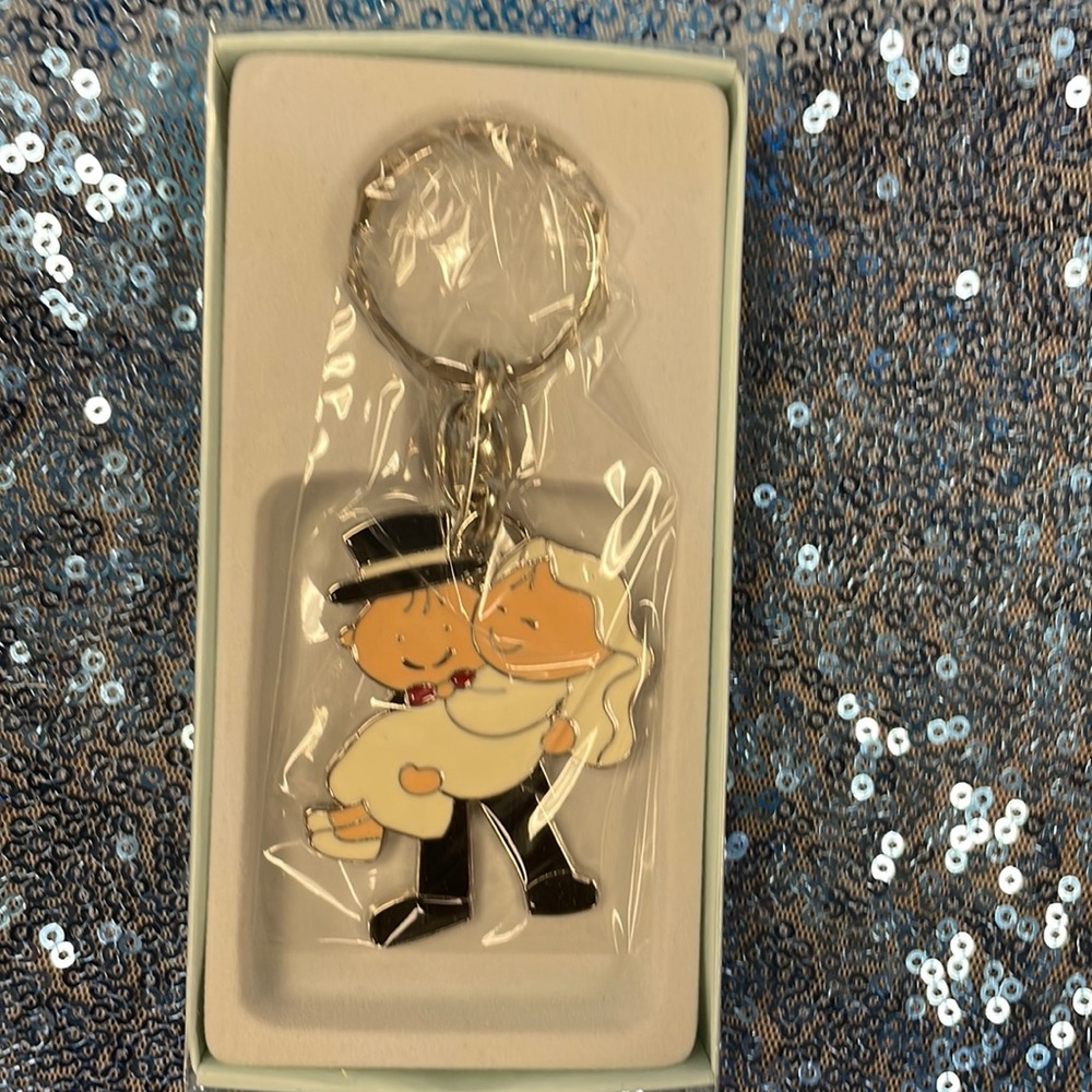 Bride and Groom Keychain